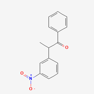 molecular formula C15H13NO3 B14208529 1-Propanone, 2-(3-nitrophenyl)-1-phenyl- CAS No. 917906-02-6