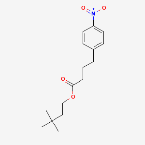 molecular formula C16H23NO4 B14208537 Benzenebutanoic acid, 4-nitro-, 3,3-dimethylbutyl ester CAS No. 766546-34-3