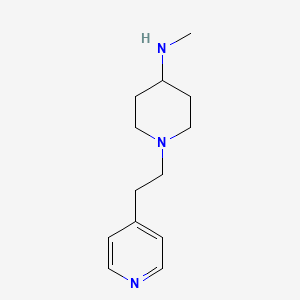 molecular formula C13H21N3 B1420855 N-methyl-1-[2-(pyridin-4-yl)ethyl]piperidin-4-amine CAS No. 1183484-80-1