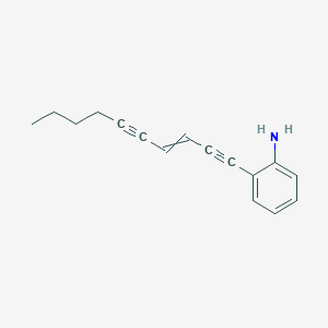 molecular formula C16H17N B14208584 2-(Dec-3-ene-1,5-diyn-1-yl)aniline CAS No. 823228-19-9