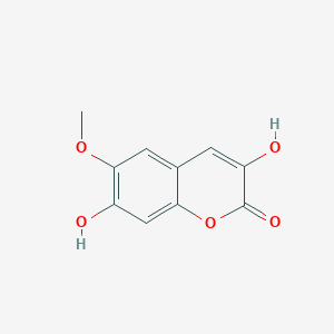 molecular formula C10H8O5 B142086 3-Hydroxyscopoletin CAS No. 127861-47-6