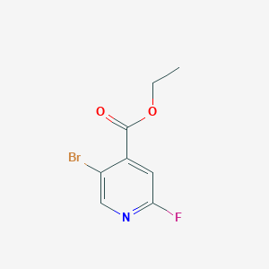 molecular formula C8H7BrFNO2 B1420861 ethyl 5-bromo-2-fluoropyridine-4-carboxylate CAS No. 1214332-81-6