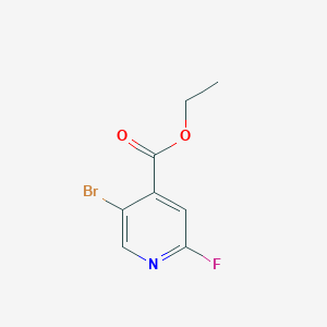 molecular formula C8H7BrFNO2 B1420861 Ethyl 5-bromo-2-fluoroisonicotinate CAS No. 1214332-81-6