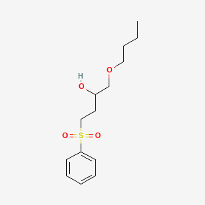 molecular formula C14H22O4S B14208619 4-(Benzenesulfonyl)-1-butoxybutan-2-OL CAS No. 828921-95-5