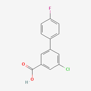 molecular formula C13H8ClFO2 B1420863 5-Chloro-3-(4-fluorophenyl)benzoic acid CAS No. 1214344-28-1
