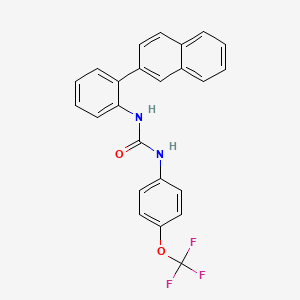 molecular formula C24H17F3N2O2 B14208639 N-[2-(Naphthalen-2-yl)phenyl]-N'-[4-(trifluoromethoxy)phenyl]urea CAS No. 917966-59-7