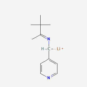 molecular formula C12H17LiN2 B14208663 Lithium [(E)-(3,3-dimethylbutan-2-ylidene)amino](pyridin-4-yl)methanide CAS No. 830326-21-1