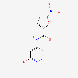 molecular formula C11H9N3O5 B14208674 N-(2-Methoxypyridin-4-yl)-5-nitrofuran-2-carboxamide CAS No. 831203-52-2