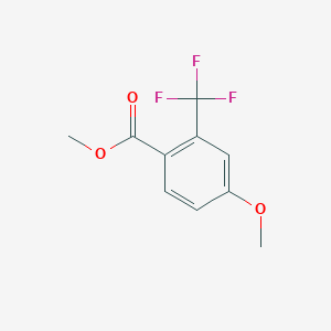 molecular formula C10H9F3O3 B1420868 Methyl 4-methoxy-2-(trifluoromethyl)benzoate CAS No. 773875-67-5