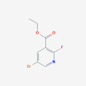 molecular formula C8H7BrFNO2 B1420871 Ethyl 5-bromo-2-fluoro-3-pyridinecarboxylate CAS No. 1214362-74-9