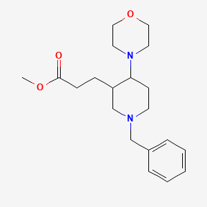 Methyl 3-(1-benzyl-4-morpholinopiperidin-3-yl)propanoate