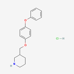 3-[(4-Phenoxyphenoxy)methyl]piperidine hydrochloride