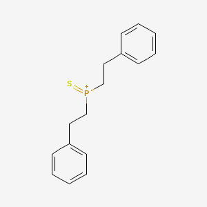 molecular formula C16H18PS+ B14208873 Phosphine sulfide, bis(2-phenylethyl)- CAS No. 843645-03-4