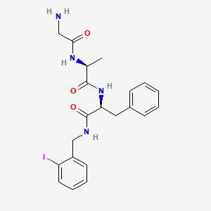 molecular formula C21H25IN4O3 B14208943 Glycyl-L-alanyl-N-[(2-iodophenyl)methyl]-L-phenylalaninamide CAS No. 824405-69-8