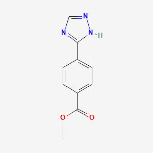molecular formula C10H9N3O2 B1420895 4-(4H-1,2,4-三唑-3-基)苯甲酸甲酯 CAS No. 1199215-91-2
