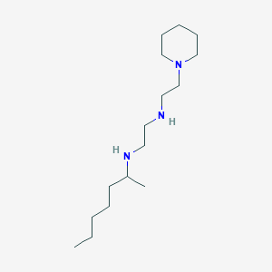 molecular formula C16H35N3 B14208969 N~1~-(Heptan-2-yl)-N~2~-[2-(piperidin-1-yl)ethyl]ethane-1,2-diamine CAS No. 627527-24-6