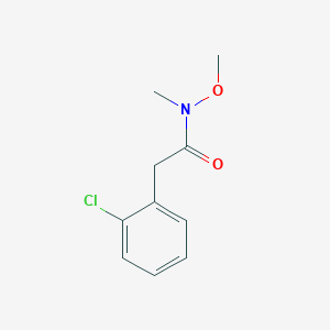 molecular formula C10H12ClNO2 B1420897 2-(2-chlorophenyl)-N-methoxy-N-methylacetamide CAS No. 946402-82-0