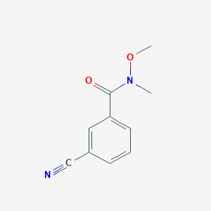 molecular formula C10H10N2O2 B1420898 3-氰基-N-甲氧基-N-甲基苯甲酰胺 CAS No. 329943-13-7
