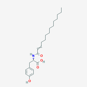 molecular formula C23H35NO4 B14208991 N-Tetradec-2-enoyl-L-tyrosine CAS No. 825637-86-3