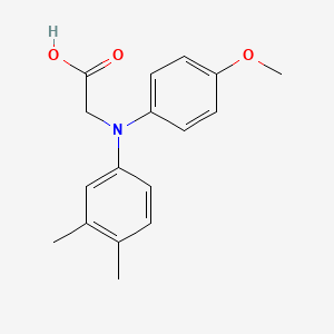 molecular formula C17H19NO3 B14208992 N-(3,4-Dimethylphenyl)-N-(4-methoxyphenyl)glycine CAS No. 823812-75-5