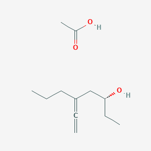 molecular formula C12H22O3 B14209008 Acetic acid--(3R)-5-ethenylideneoctan-3-ol (1/1) CAS No. 821782-65-4