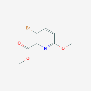 molecular formula C8H8BrNO3 B1420901 甲基3-溴-6-甲氧基吡啶甲酸酯 CAS No. 1214332-49-6