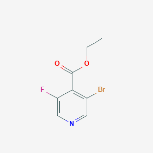 molecular formula C8H7BrFNO2 B1420903 3-溴-5-氟异烟酸乙酯 CAS No. 1214335-25-7