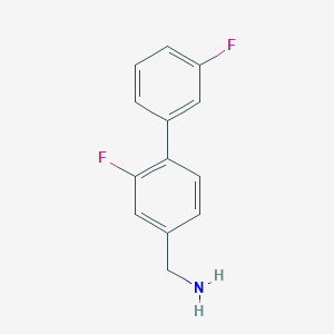 molecular formula C13H11F2N B1420905 (3',2-Difluorobiphenyl-4-yl)methanamine CAS No. 1214336-07-8