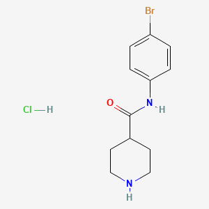 N-(4-bromophenyl)piperidine-4-carboxamide hydrochloride