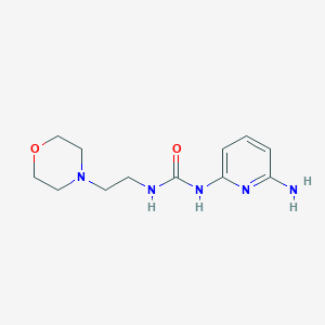 molecular formula C12H19N5O2 B14209098 N-(6-Aminopyridin-2-yl)-N'-[2-(morpholin-4-yl)ethyl]urea CAS No. 827589-18-4