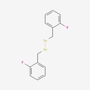 molecular formula C14H12F2Se2 B14209163 Diselenide, bis[(2-fluorophenyl)methyl] CAS No. 823178-70-7
