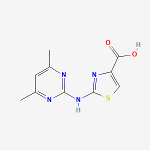 molecular formula C10H10N4O2S B1420921 2-[(4,6-Dimethylpyrimidin-2-yl)amino]-1,3-thiazole-4-carboxylic acid CAS No. 1248908-13-5