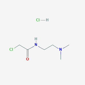 molecular formula C6H14Cl2N2O B1420925 2-chloro-N-[2-(dimethylamino)ethyl]acetamide hydrochloride CAS No. 92384-34-4