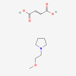 molecular formula C11H19NO5 B14209259 But-2-enedioic acid;1-(2-methoxyethyl)pyrrolidine CAS No. 821792-36-3