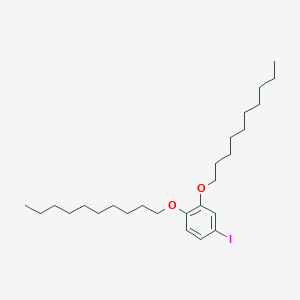 molecular formula C26H45IO2 B14209288 Benzene, 1,2-bis(decyloxy)-4-iodo- CAS No. 791637-58-6