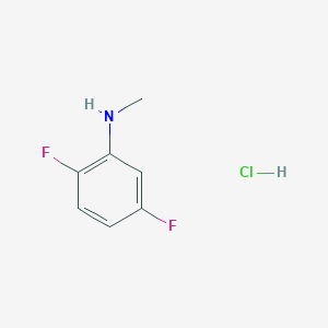 molecular formula C7H8ClF2N B1420930 2,5-difluoro-N-methylaniline hydrochloride CAS No. 1235441-12-9