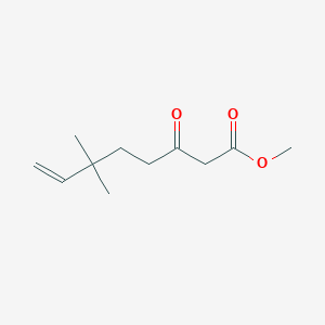 molecular formula C11H18O3 B14209309 Methyl 6,6-dimethyl-3-oxooct-7-enoate CAS No. 835597-69-8