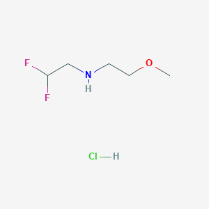 molecular formula C5H12ClF2NO B1420934 (2,2-Difluoroethyl)(2-methoxyethyl)amine hydrochloride CAS No. 1240526-12-8