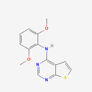 molecular formula C14H13N3O2S B14209367 N-(2,6-Dimethoxyphenyl)thieno[2,3-d]pyrimidin-4-amine CAS No. 917907-38-1