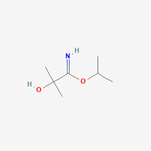 molecular formula C7H15NO2 B14209370 Propanimidic acid, 2-hydroxy-2-methyl-, 1-methylethyl ester CAS No. 718646-17-4
