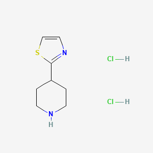 molecular formula C8H14Cl2N2S B1420938 4-(1,3-Thiazol-2-yl)piperidine dihydrochloride CAS No. 1240529-12-7