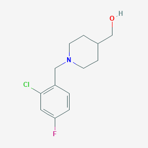 molecular formula C13H17ClFNO B1420939 (1-(2-氯-4-氟苄基)哌啶-4-基)甲醇 CAS No. 1241539-97-8