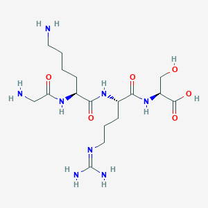 molecular formula C17H34N8O6 B14209449 Glycyl-L-lysyl-N~5~-(diaminomethylidene)-L-ornithyl-L-serine CAS No. 798540-54-2