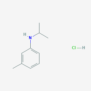 molecular formula C10H16ClN B1420946 3-methyl-N-(propan-2-yl)aniline hydrochloride CAS No. 1240527-27-8