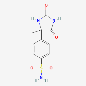 4-(4-Methyl-2,5-dioxoimidazolidin-4-yl)benzene-1-sulfonamide