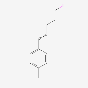 molecular formula C12H15I B14209480 1-(5-Iodopent-1-en-1-yl)-4-methylbenzene CAS No. 824431-53-0