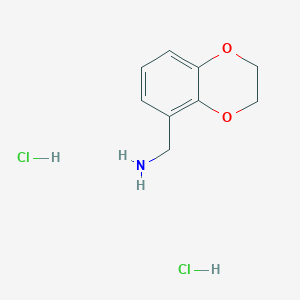 (2,3-Dihydrobenzo[b][1,4]dioxin-5-yl)methanamine dihydrochloride
