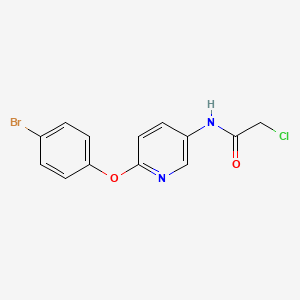 N-[6-(4-bromophenoxy)pyridin-3-yl]-2-chloroacetamide