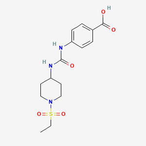 4-({[1-(Ethanesulfonyl)piperidin-4-yl]carbamoyl}amino)benzoic acid