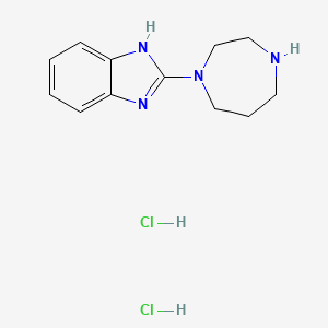 2-(1,4-diazepan-1-yl)-1H-1,3-benzodiazole dihydrochloride